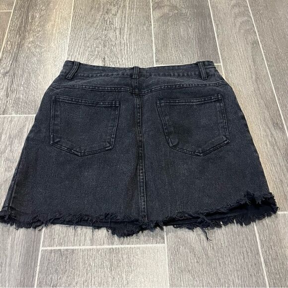 Dainty Hooligan Women's Black Denim Jean Skirt - Picture 5 of 7